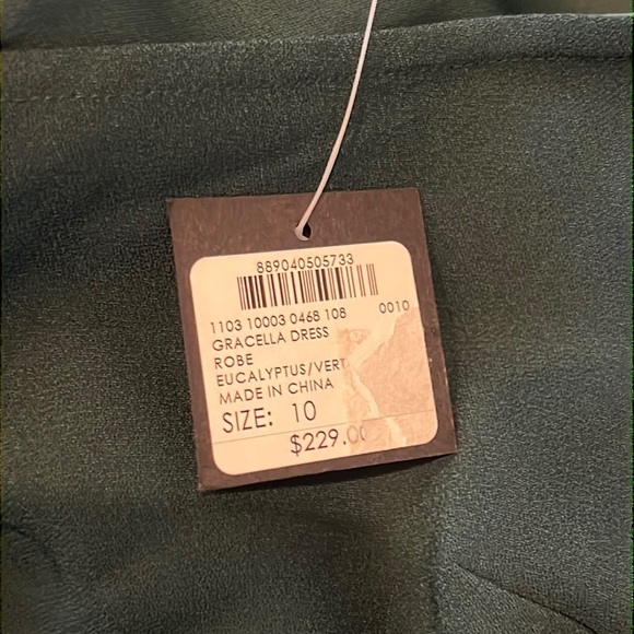 NWT Club Monaco Woman’s Green Dress Size 10 - Picture 8 of 9